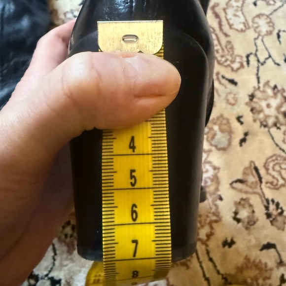 ❤️Beautiful PRADA Black Leather Knee Boots with Heel❤️size 38.5 (US 8-.5) - Picture 6 of 15